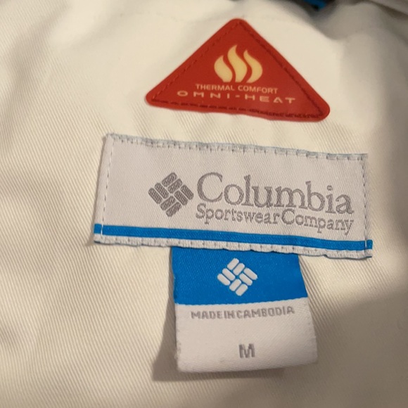 Columbia white cold weather snow jacket - Picture 3 of 6